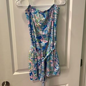 Lilly Pulitzer strapless romper